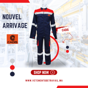 Vêtements de Travail Professionnel Multipoches Rouge